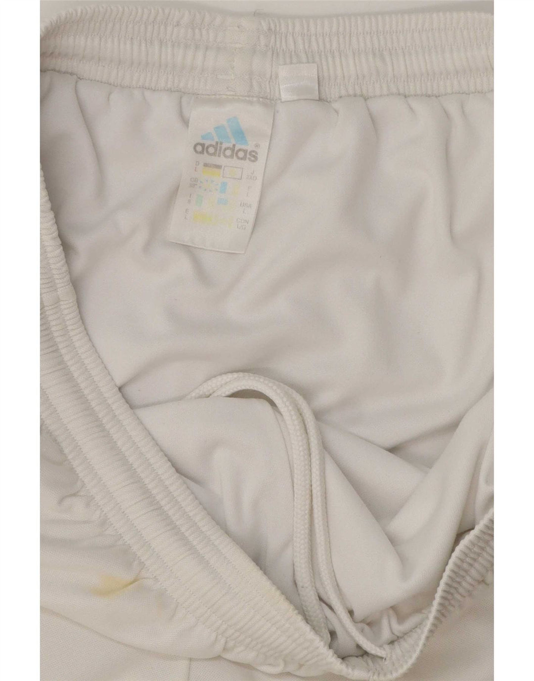 Adidas Mens Sport Shorts Grande Branco Colorblock Poliéster