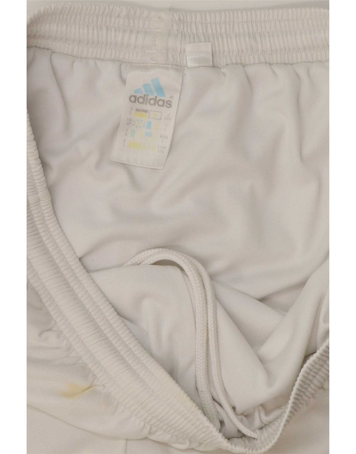 Adidas Mens Sport Shorts Grande Branco Colorblock Poliéster