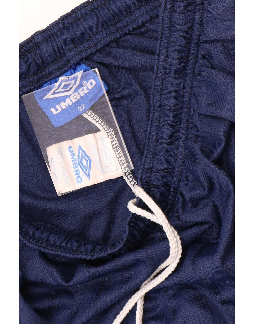 Umbro Mens Sport Shorts Médio Azul Marinho Listrado Poliéster