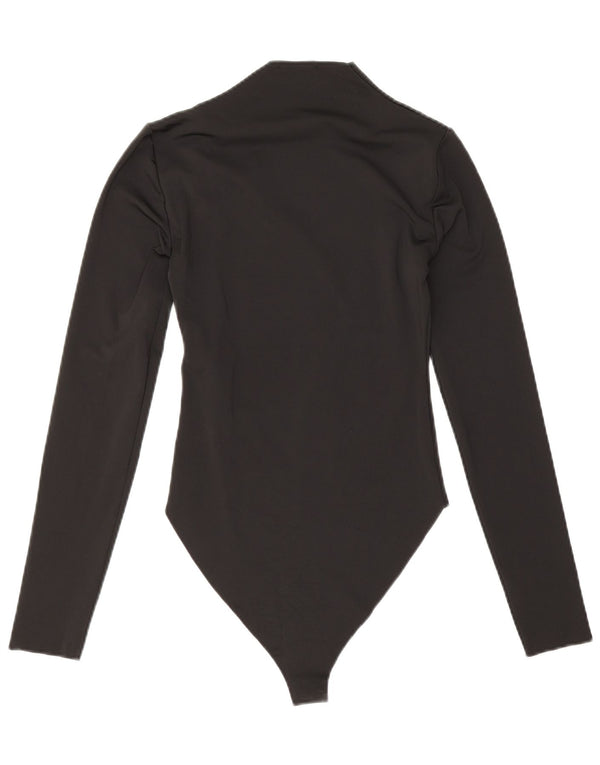 Macacão feminino de manga comprida Zara UK 8 pequeno poliéster preto