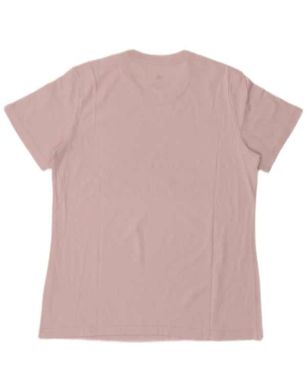 Camiseta feminina ADIDAS com estampa gráfica UK 16/18 grande algodão rosa