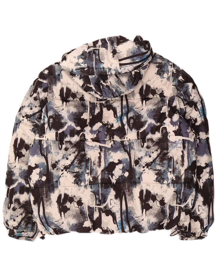 Zara Jaqueta masculina acolchoada com capuz UK 38 camuflagem média multicolorida