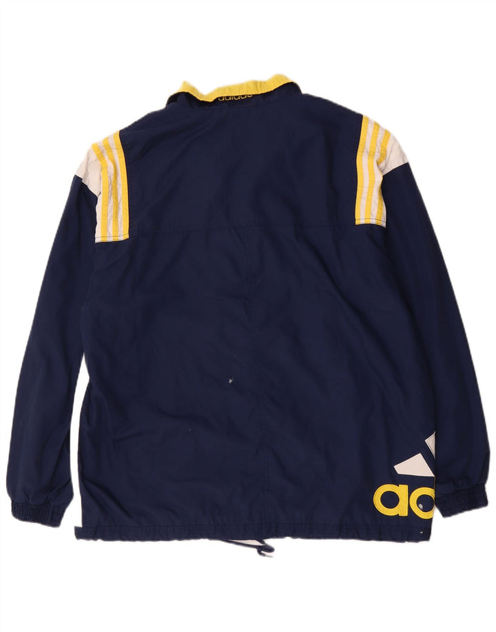 Adidas Mens Tracksuit Top Jacket UK 40/42 Médio Azul Marinho Colorblock