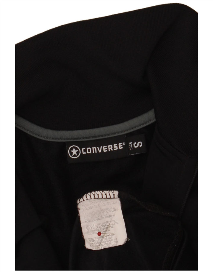 Converse Mens Tracksuit Top Jacket Pequeno Poliéster Preto