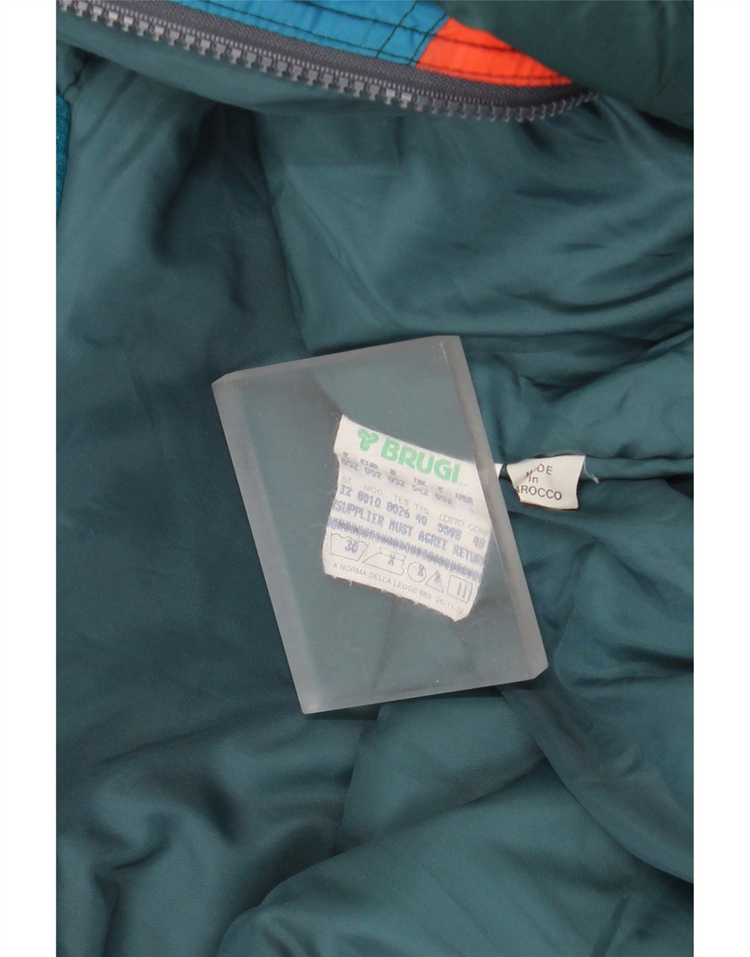 Macacão de esqui masculino Brugi com capuz IT 52 XL verde Colourblock poliamida