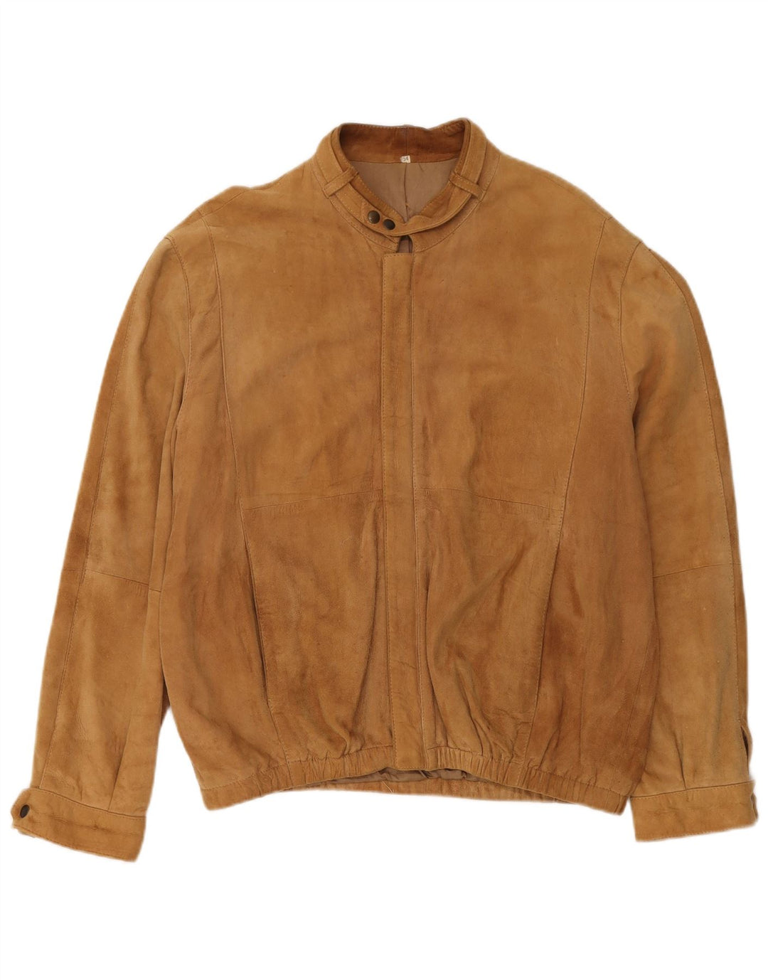 Jaqueta masculina vintage de camurça IT 54 2XL couro bege