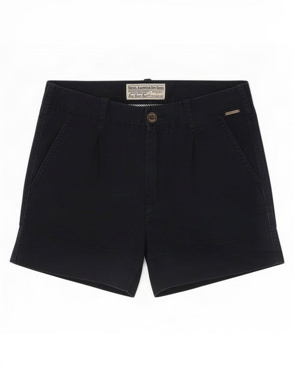 Shorts Chino Feminino Diesel W26 Pequeno Algodão Azul Marinho