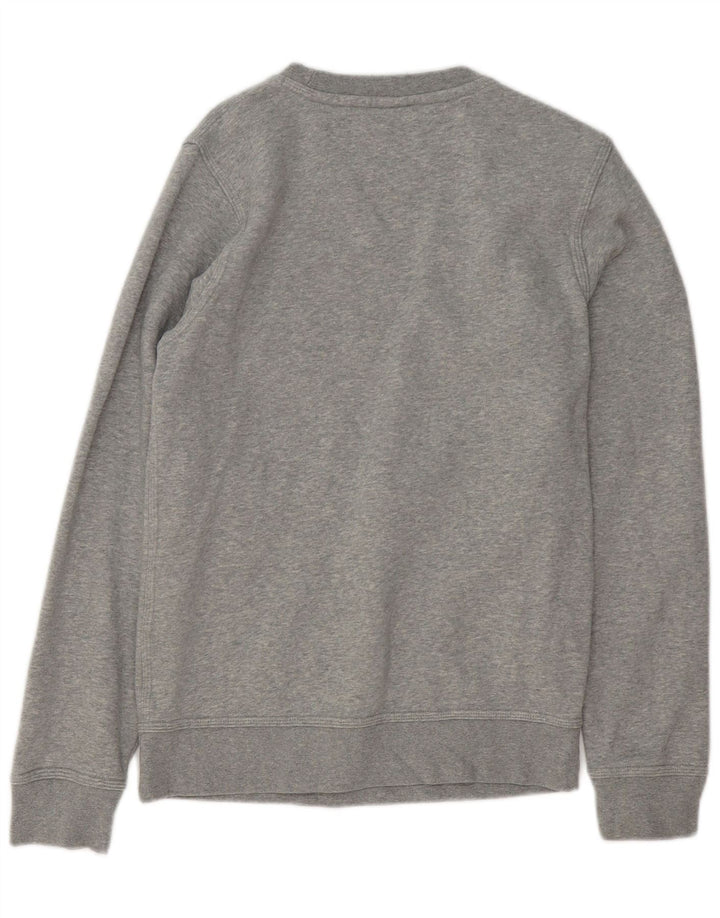 Moletom masculino Nike Jumper pequeno cinza manchado de algodão