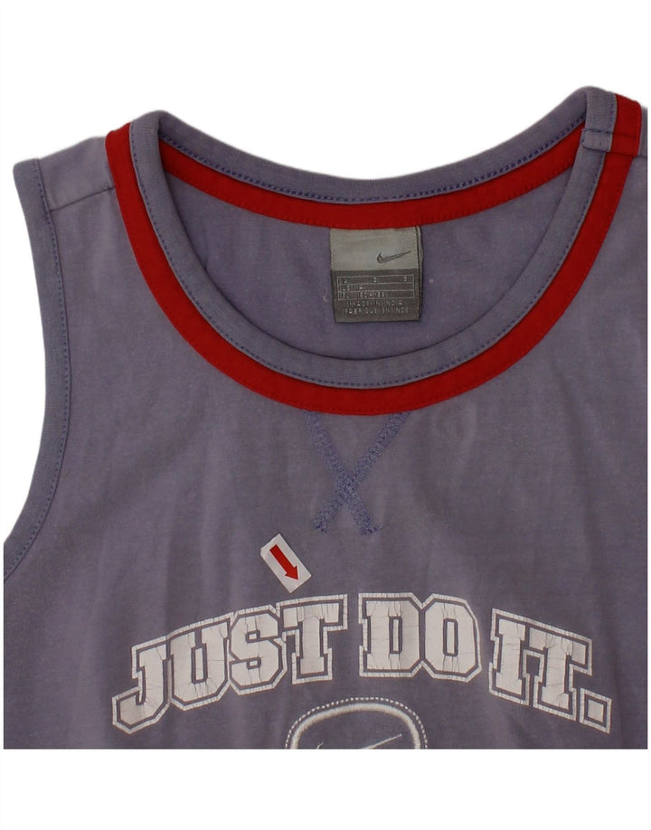 Colete gráfico masculino NIKE Top 12-13 anos grande azul marinho