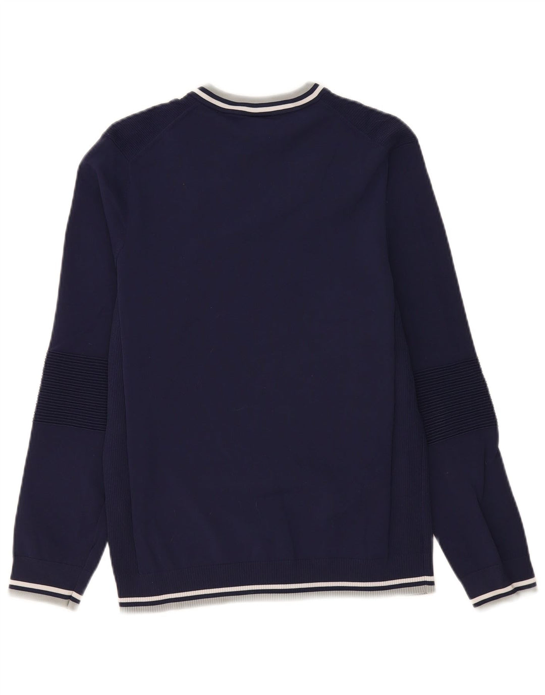 Suéter masculino Puma com decote em V pequeno azul marinho nylon