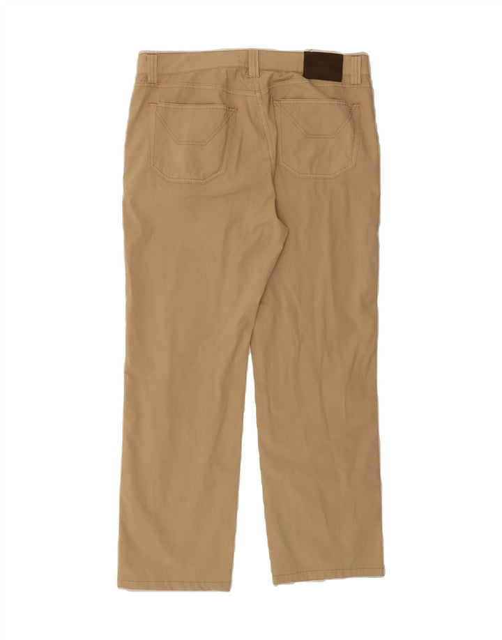 JECKERSON Mens Straight Casual Trousers W36 L30 Beige Cotton Vintage Jeckerson and Second-Hand Jeckerson from Messina Hembry 