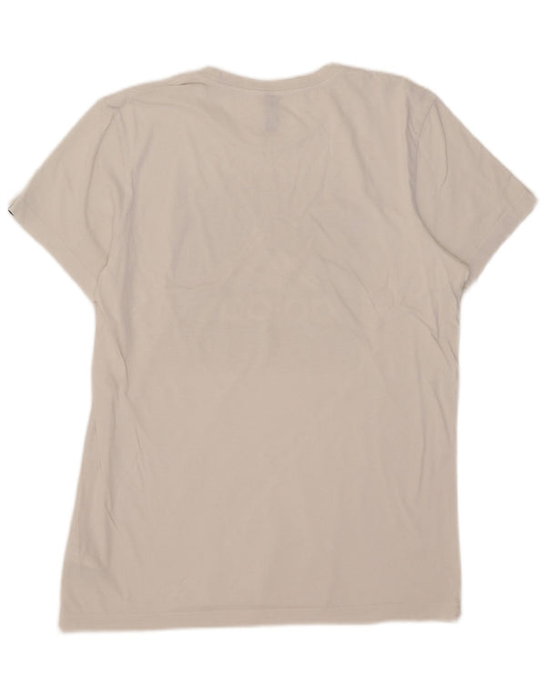 Adidas Mens Graphic T-Shirt Top Médio Algodão Branco