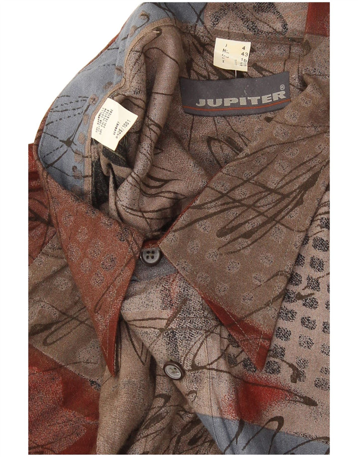 Pulôver masculino Jupiter camisa tamanho 43 grande algodão patchwork multicolorido