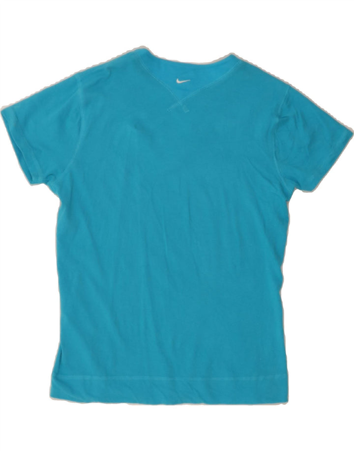 NIKE Womens T-Shirt Top UK 12 Medium Blue Cotton Vintage Nike and Second-Hand Nike from Messina Hembry 