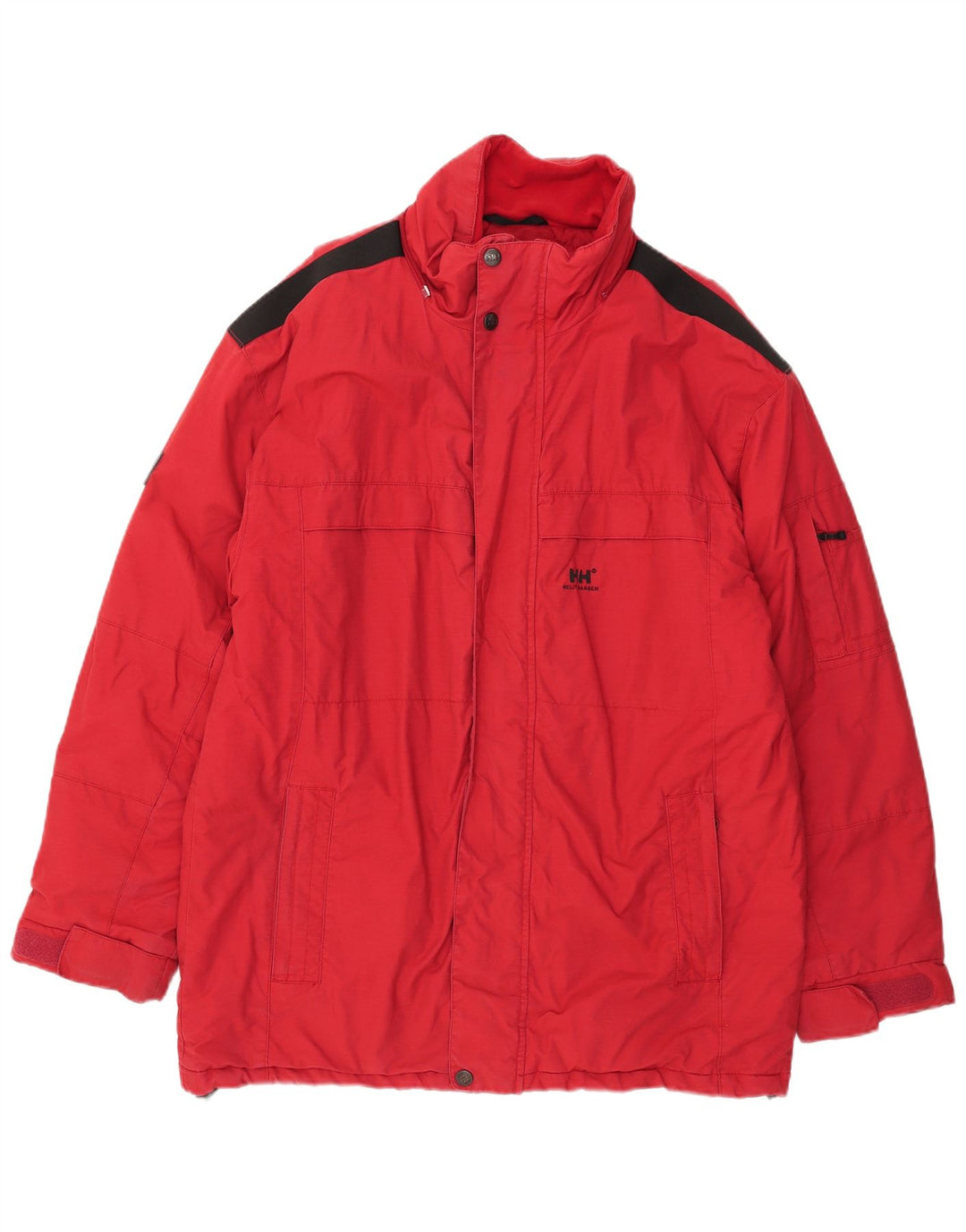 Jaqueta corta-vento masculina Helly Hansen Reino Unido 40 grande algodão colorblock vermelho