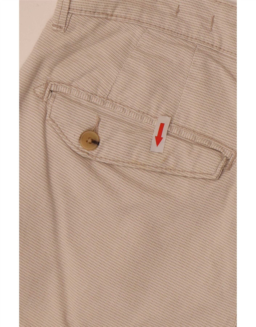 Zara Mens Sunset Chino Shorts EU 40 Médio W31 Off White Check