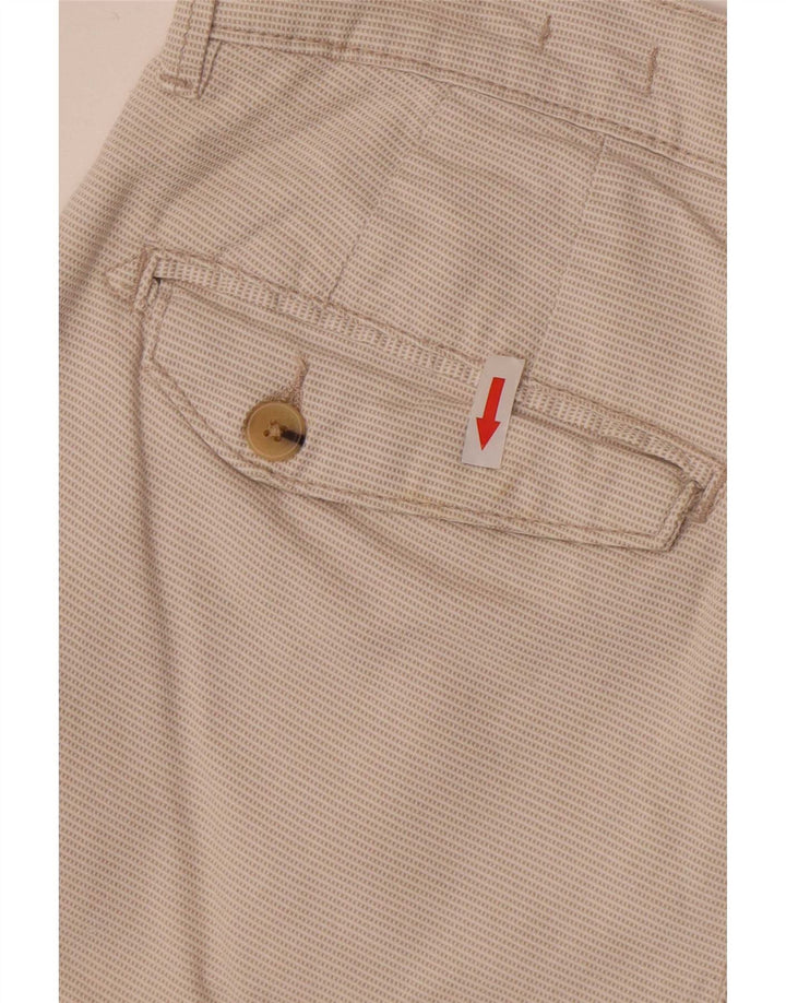 Zara Mens Sunset Chino Shorts EU 40 Médio W31 Off White Check