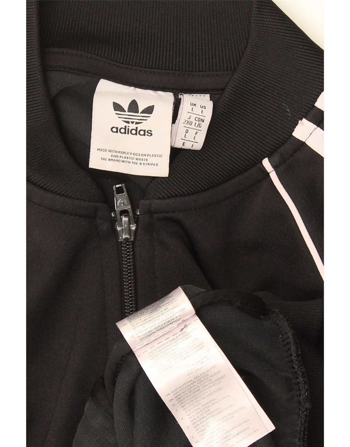 Adidas Mens Treino Top Jaqueta Grande Poliéster Preto