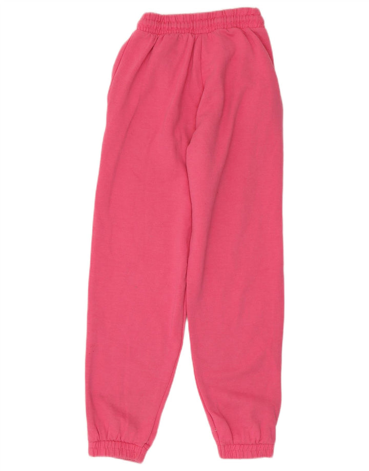 Calça de treino feminina ZARA Joggers UK 8 pequeno poliéster rosa