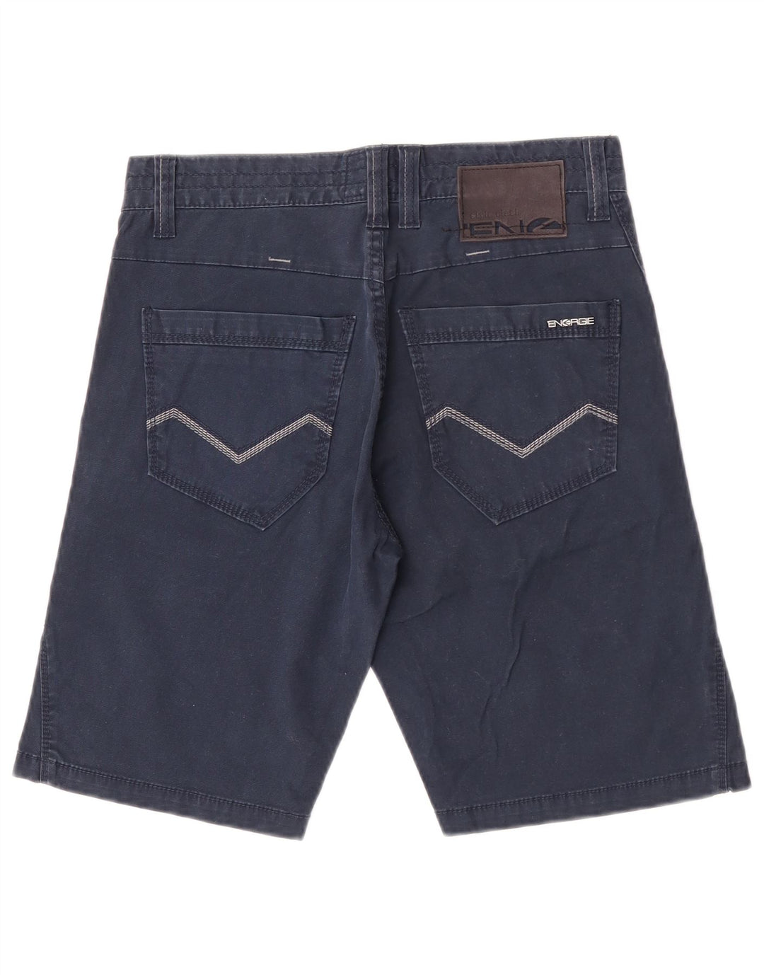ENERGIE Mens Chino Shorts W29 Pequeno Azul Marinho