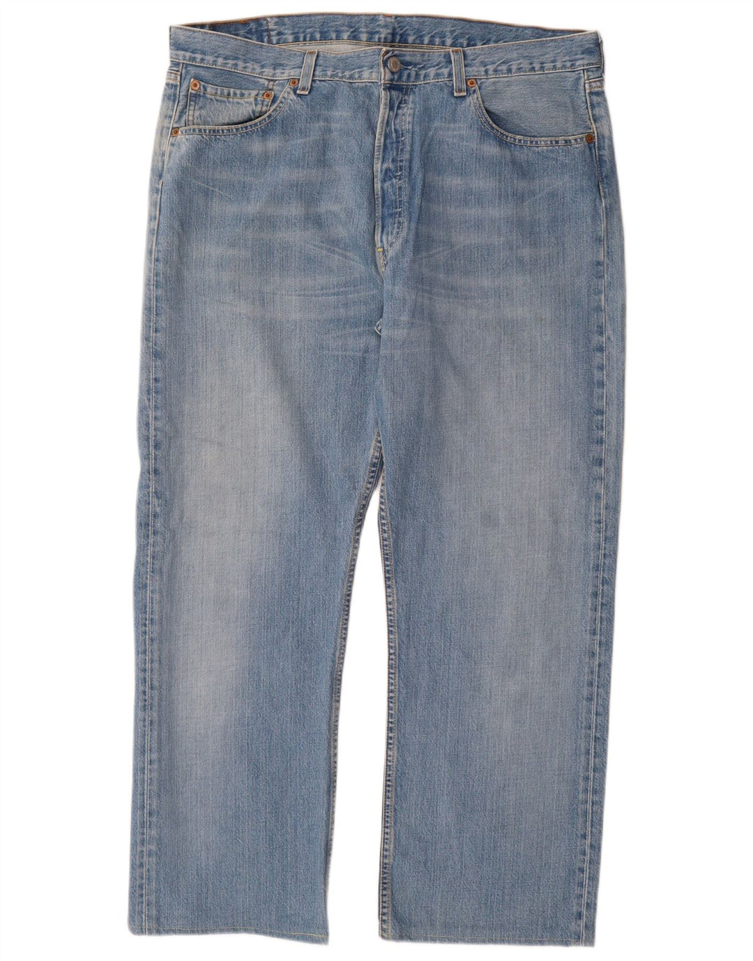 Levi's Masculino 501 Straight Jeans W38 L28 Azul Algodão