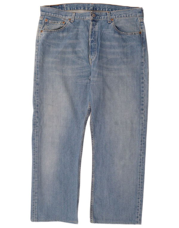 Levi's Masculino 501 Straight Jeans W38 L28 Azul Algodão