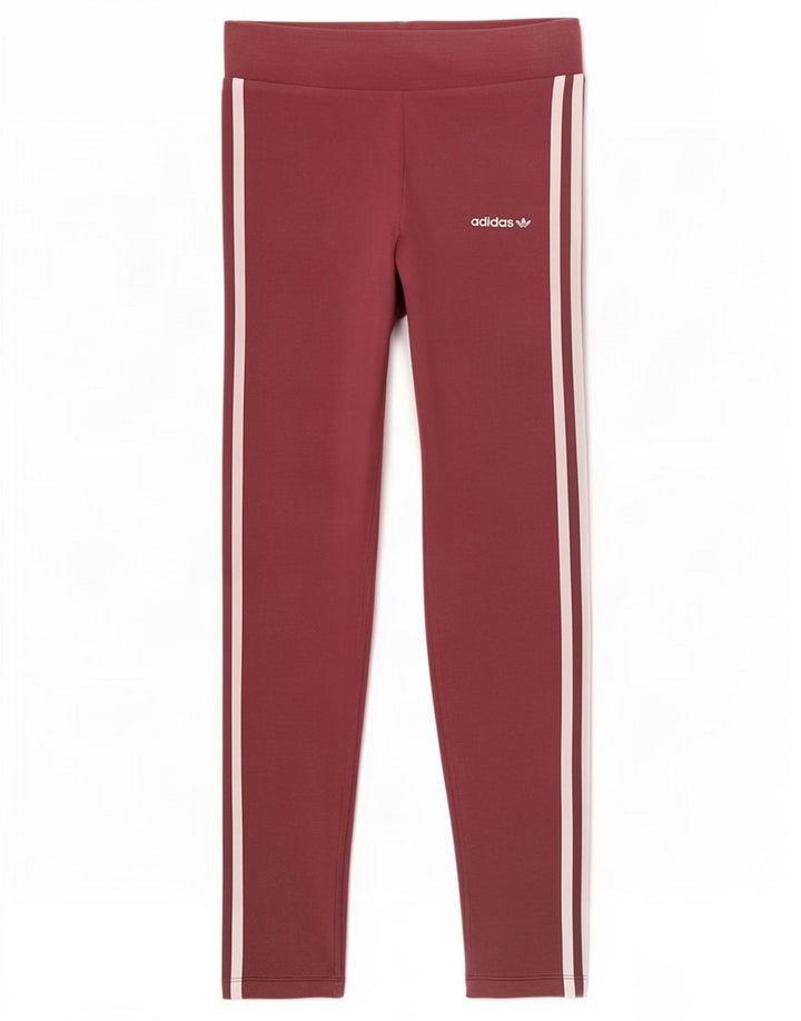 Leggings Adidas Femininas UK 12 Médio Marrom Algodão