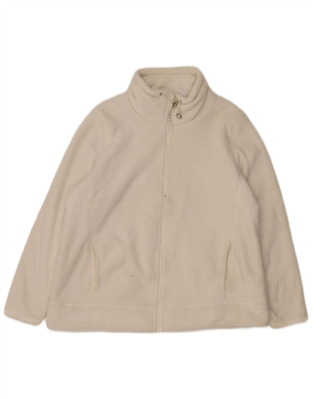 Jaqueta de lã feminina Marks & Spencer UK 20 2XL algodão branco