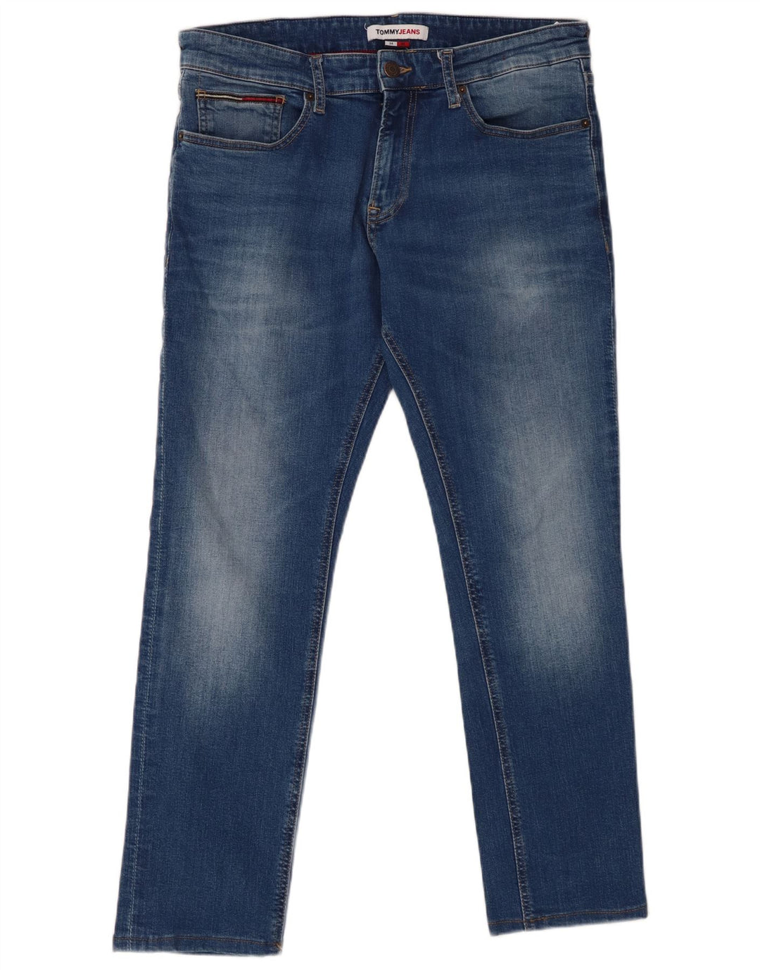 TOMMY HILFIGER Masculino Scanton Slim Jeans W34 L27 Azul Algodão