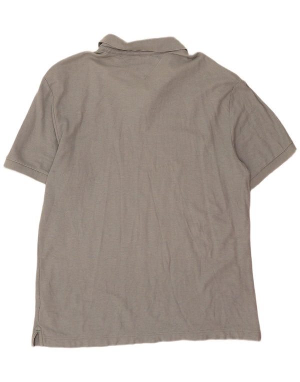 Camisa polo masculina Tommy Hilfiger Slim Fit 2XL algodão cinza