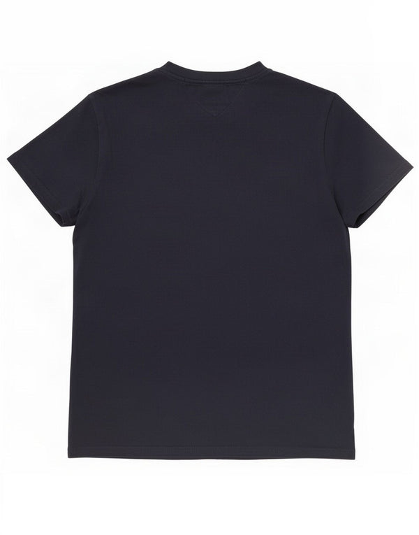 Tommy Hilfiger Camiseta masculina regular fit gráfica top pequeno algodão azul marinho