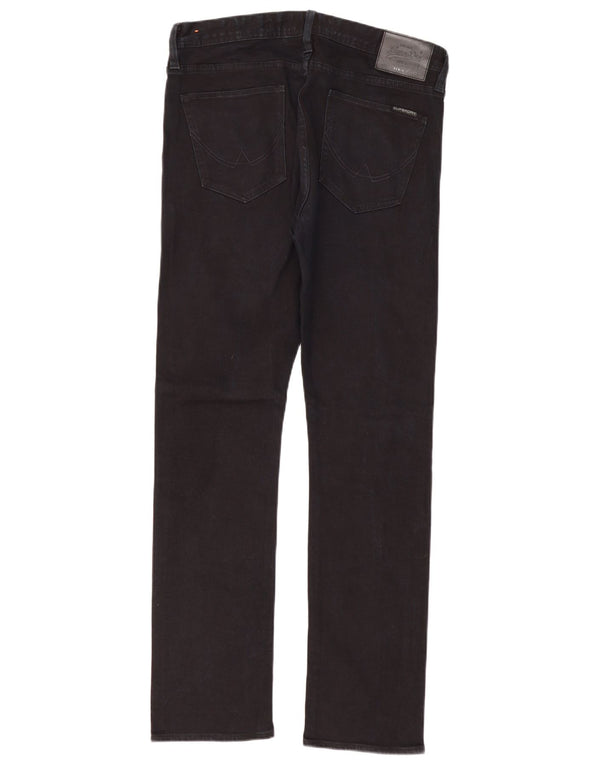 Superdry Mens Corporal Slim Jeans W34 L32 Algodão Preto