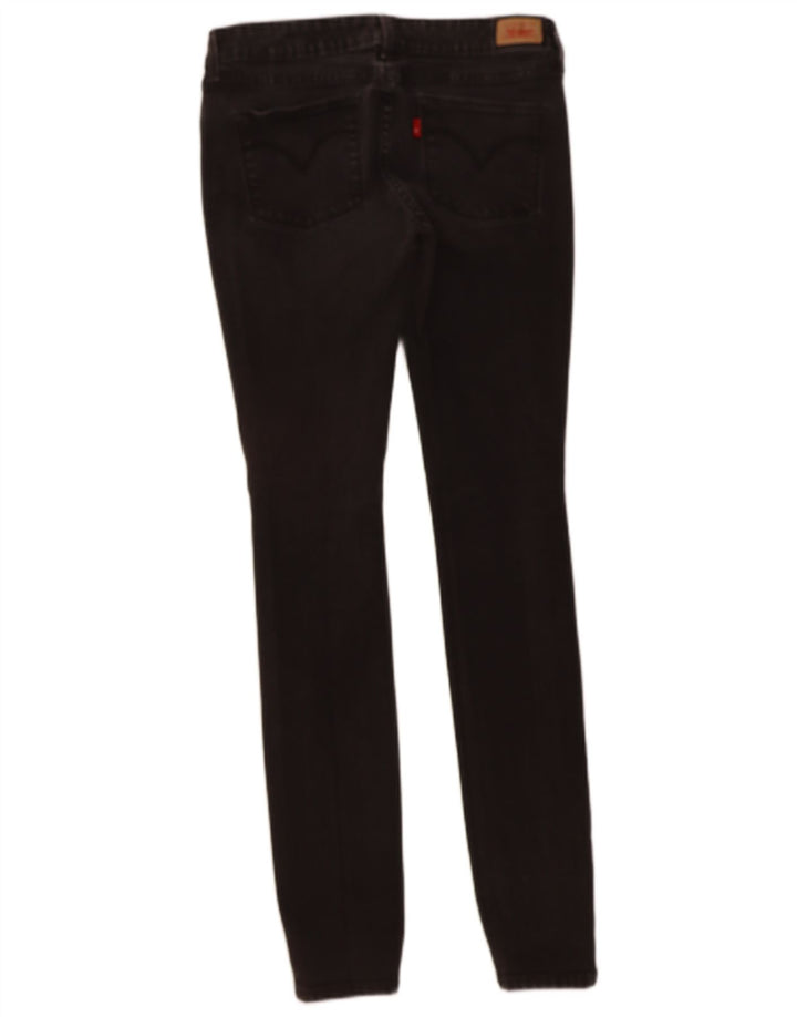 Jeans skinny feminino LEVI'S W30 L32 algodão preto
