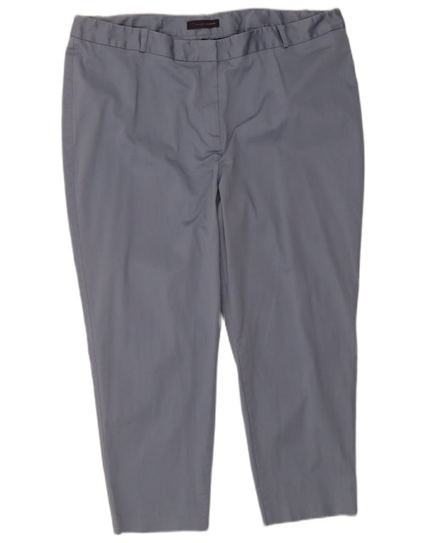 Calça feminina Marks & Spencer Slim Fit UK 22 3XL W40 L25 Azul