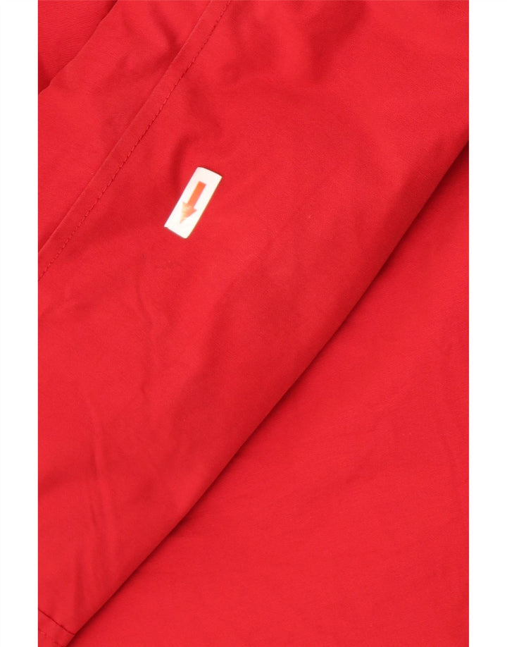 Jaqueta acolchoada com capuz feminina Woolrich Reino Unido 10 algodão vermelho pequeno