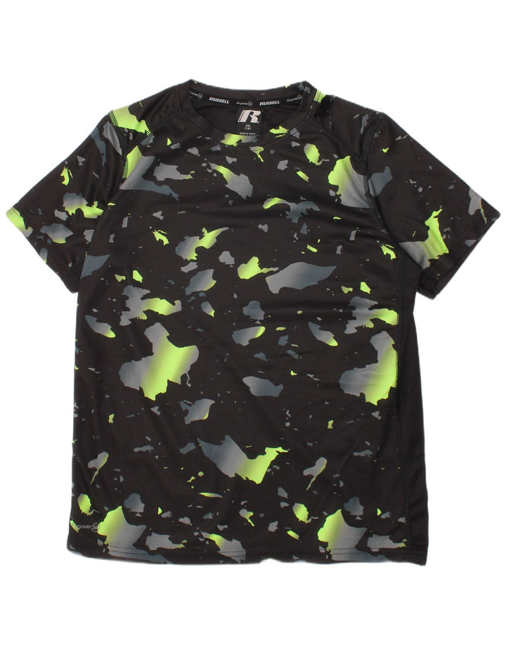 RUSSELL ATLÉTICO Boys Dri-Power Camiseta Top 15-16 Anos 2XL Preto