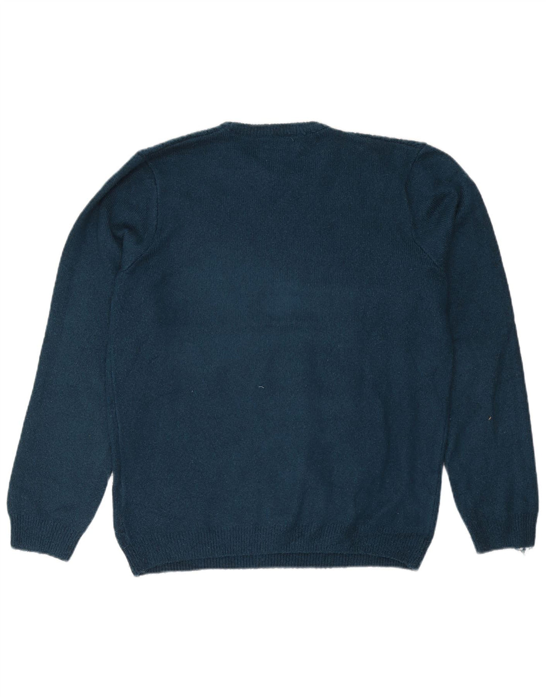 Suéter masculino Marks & Spencer com gola redonda grande acrílico turquesa