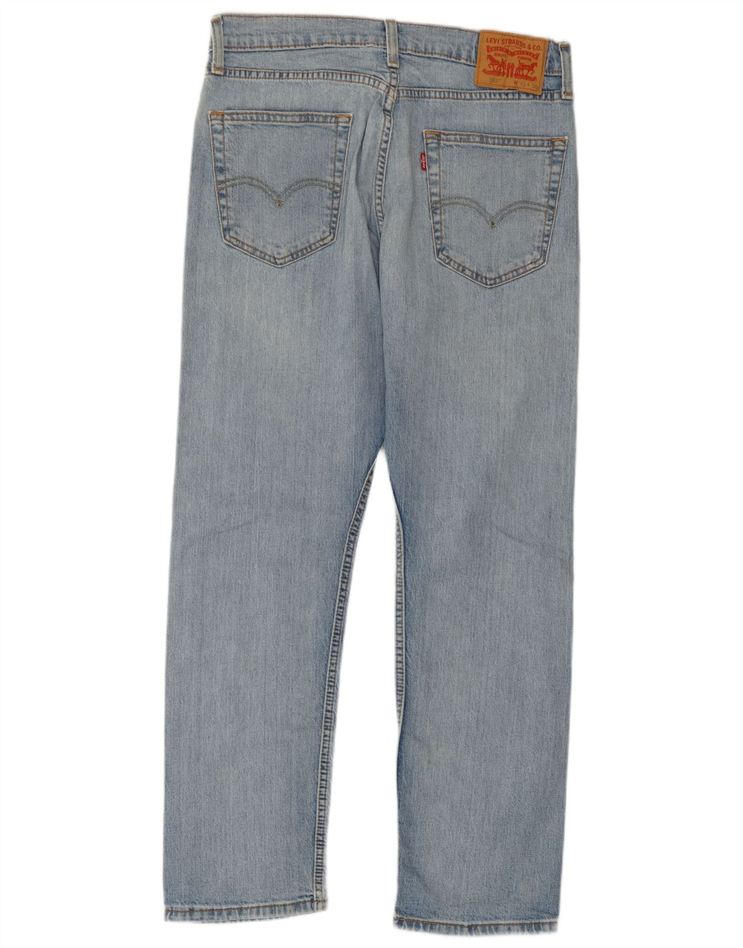 Calça jeans feminina Levi's 502 Straight W32 L27 azul algodão