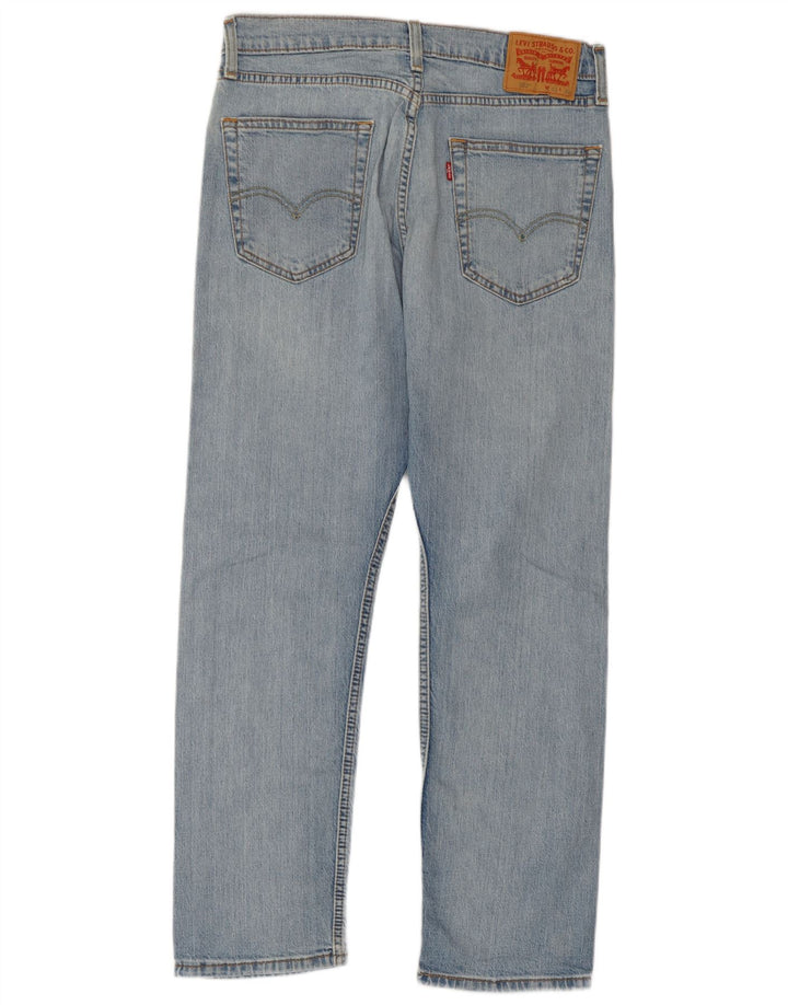 Calça jeans feminina Levi's 502 Straight W32 L27 azul algodão