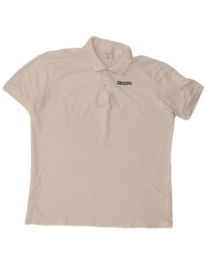 Camisa polo masculina KAPPA 2XL algodão branco