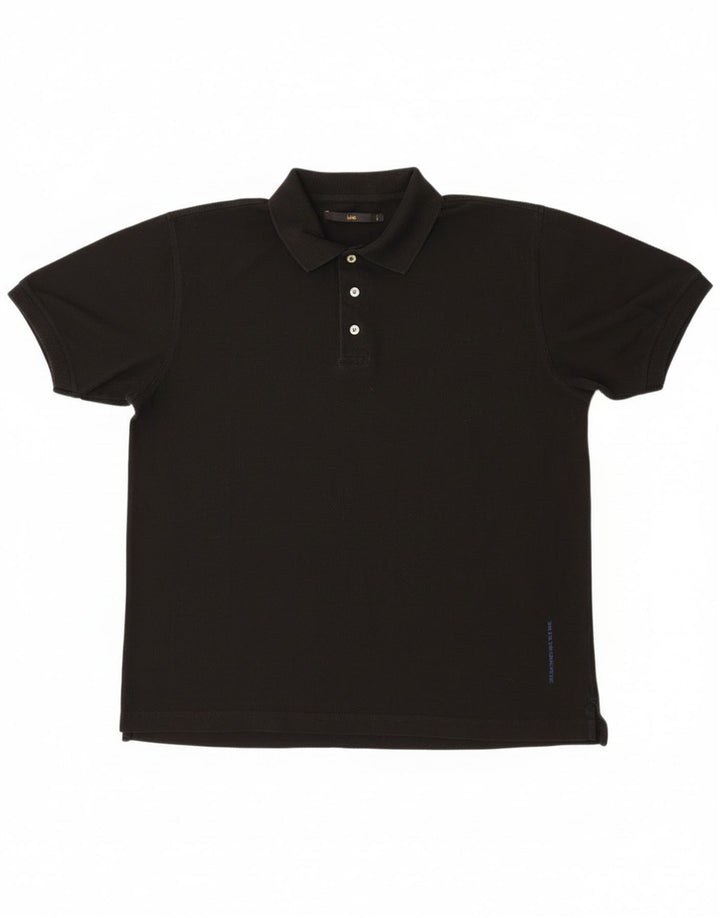 Camisa polo masculina Lee 2XL algodão preto
