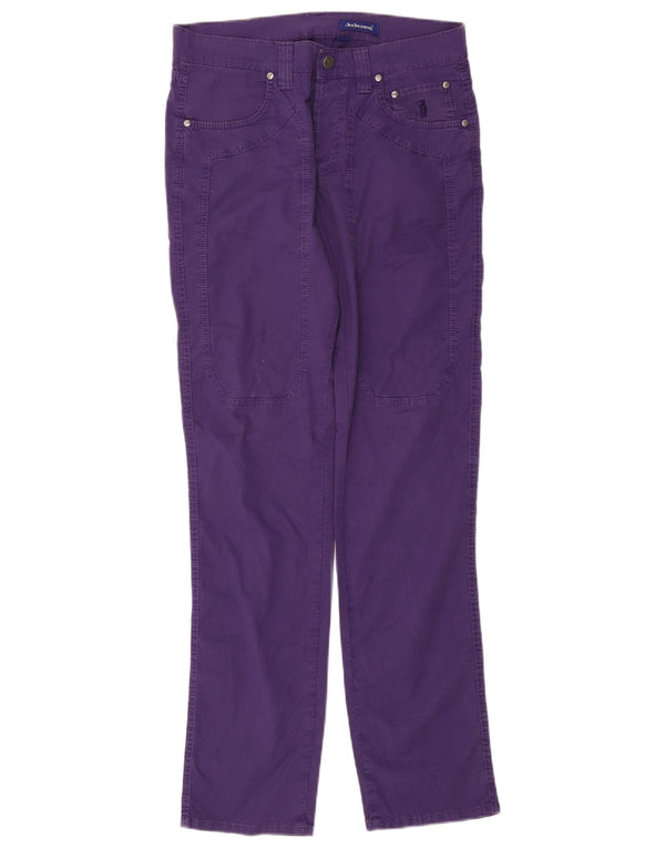 Calça casual masculina slim Jeckerson W33 L33 algodão roxo