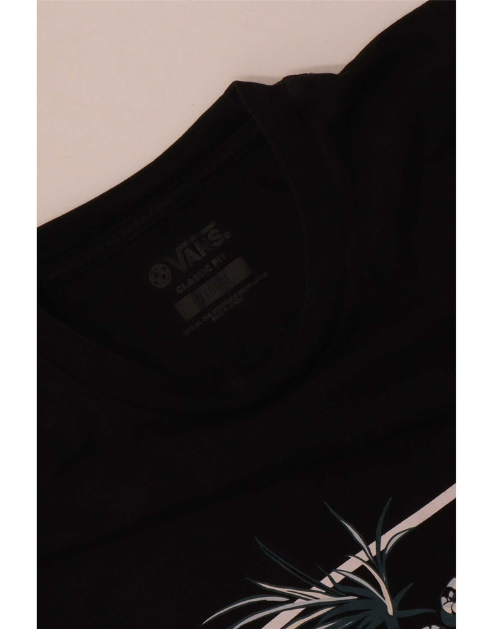 Camiseta Vans Masculina Classic Fit Graphic Top Médio Algodão Preto