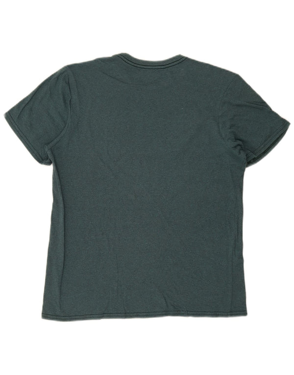 Camiseta masculina Volcom Modern Fit Graphic Top de algodão verde médio