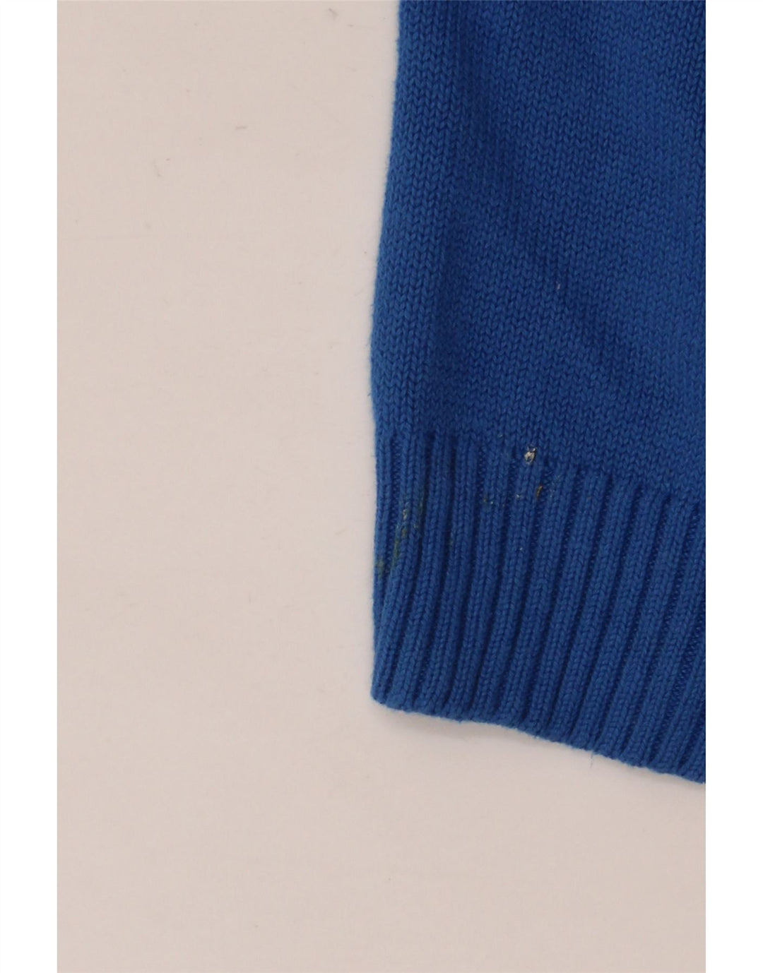 Suéter masculino Marks & Spencer Blue Harbor com decote em V 2XL algodão azul