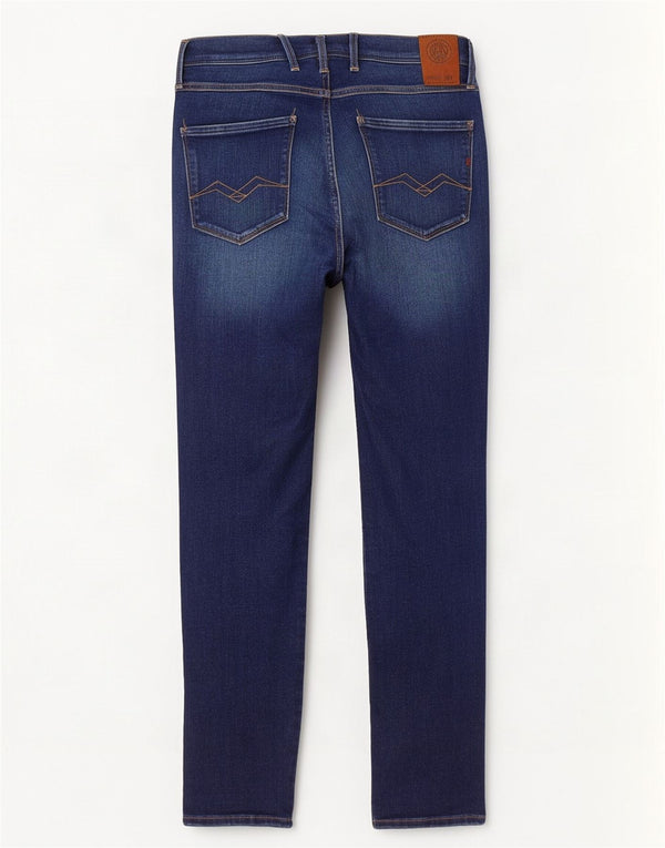 Replay Jeans feminino Anbass Slim W28 L30 azul algodão
