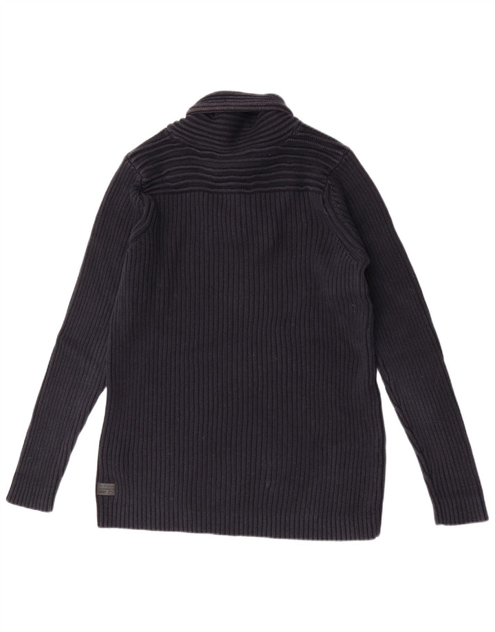 Suéter masculino G-Star com gola redonda e algodão azul marinho XL