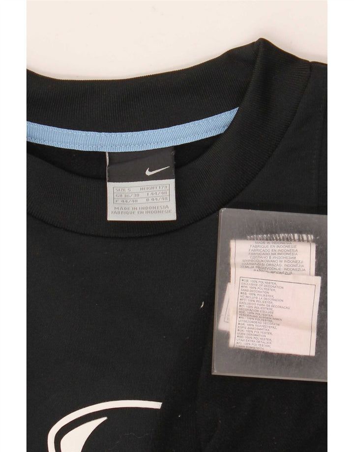 Moletom masculino Nike Jumper UK 36/38 pequeno preto colorblock poliéster