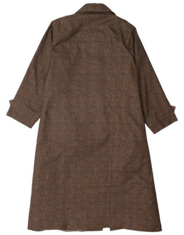 Sobretudo feminino vintage UK 14 marrom médio