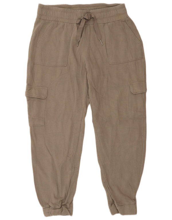 Calça esportiva feminina Calvin Klein Cargo Joggers UK 14 médio bege